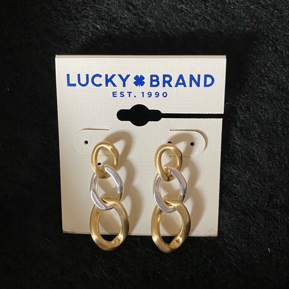 Chunky Chain Link Earrings - Picture 4 of 4